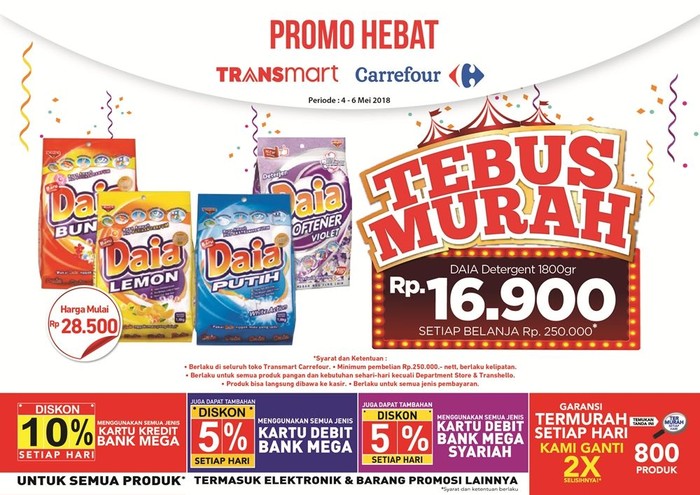 Borong Dua Pilihan Tebus Murah di Akhir Pekan Ini!