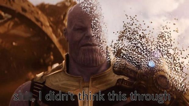Meme Kocak Ending Infinity War, Semua Gara-Gara Thanos!