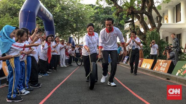 Hardiknas, Jokowi Ubah Istana Jadi Taman Bermain Anak