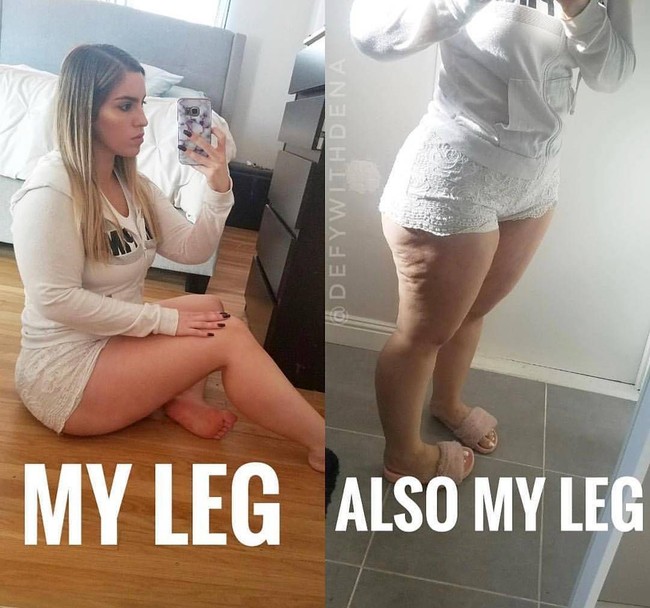 Memiliki tubuh yang berisi tidak menjadi masalah asal Anda sehat dan percaya diri. Begitu juga dengan selulit. Foto: Instagram @fitnessempire.x