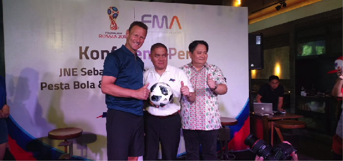 JNE Resmi Jadi Partner Logistik FMA & Pesta Bola Piala Dunia 2018