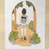 Ibu akan selalu membawa buah hati kecilnya kemanapun ia akan pergi. Foto: Instagram/@karacandraw