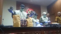 KPK menduga Amin menerima suap dari kontraktor bernama Ahmad Ghiast senilai Rp 500 juta dari total comitment fee senilai Rp 1,7 miliar. (Foto: Virgina Maulita Putri/detikcom)