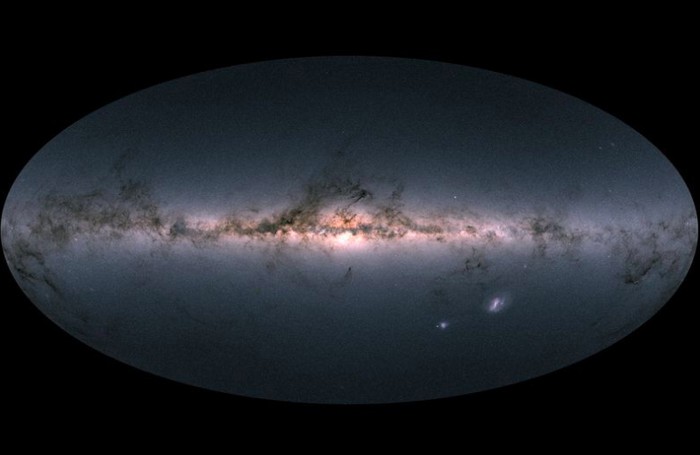 Peta detail galaksi Bima Sakti. Foto: ESA Peta detail galaksi Bima Sakti. Foto: ESA