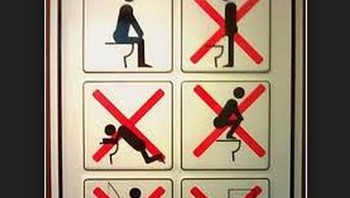 Ada ya yang seperti ini menggunakan kloset? (Foto: Internet)