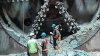 Ini adalah satu dari empat mesin bor jalur bawah tanah MRT Jakarta. @mrtjkt/Istimewa.