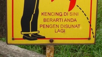 Ups! jangan kencing sembarangan makanya. (Foto: Internet)