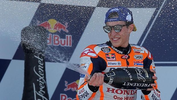 Marc Marquez berhasil jadi yang tercepat di MotoGP Spanyol.