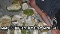 Mana yang malam minggunya habis pesta durian? Jangan sampai mabuk ya. Foto: Istimewa