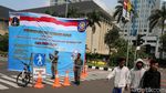 Spanduk Larangan Atribut Politik Terpampang di CFD
