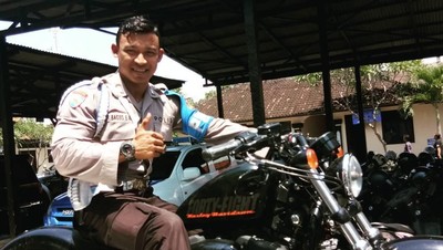 Potret Bagus, Polisi Kekar dari Bali Bergaya Hidup Sehat
