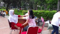 Ada pula cek kesehatan gratis bagi pengunjung yang datang (Foto: Marlinda Oktavia Erwanti/detikcom)
