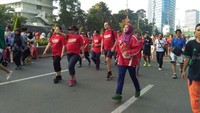 Sejumlah orang juga melakukan sosialisasi anti-korupsi (Foto: Yuni Ayu Amida/detikcom)