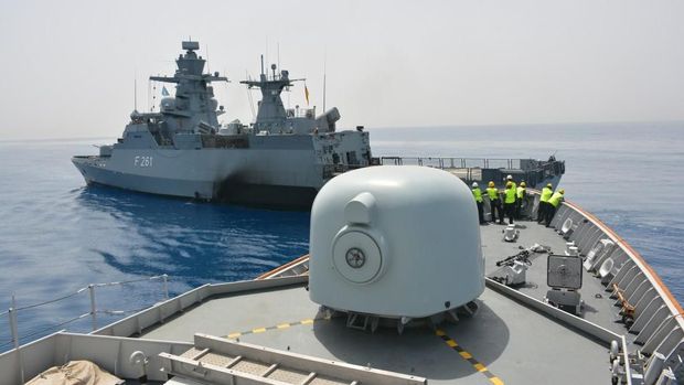 TNI AL Latihan Bareng Tentara Jerman di Laut Mediterania