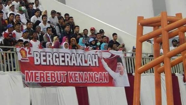 Gerindra Selidiki Spanduk Viral Prabowo 'Bergerak Merebut Kenangan'