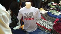 Awal Mei 2018 lalu ramai soal kaus #2019GantiPresiden. (Foto: Yuni Ayu Amida/detikcom)