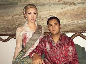 Gaya Bule Cantik Berkebaya Pacar Cucu Soeharto, Panji Trihatmodjo