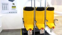 Tiap-tiap kursi dihubungkan dengan tiang. Istimewa/Avio Interiors/Fastcodesign.