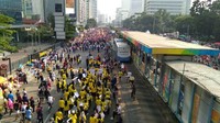 Hingga pukul 08.10 WIB suasana di CFD masih terpantau aman (Foto: Yuni Ayu Amida/detikcom)