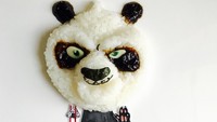 Duh gemas! Rice ball bentuk Kungfu Panda ini terlihat seperti 3 dimensi ya? Foto: Instagram horiharu1213