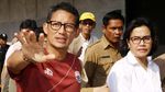 Duet Sri Mulyani dan Sandiaga Uno Cek Lapangan Banteng