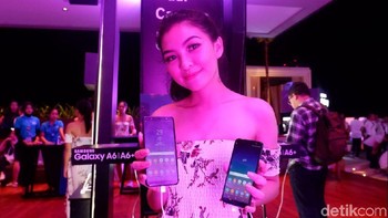 Samsung baru mulai melempar Galaxy A6 dan A6+ ke pasaran pada 3 Juni 2018. Foto: detikINET/Adi Fida Rahman