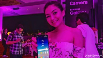 Ini Galaxy A6+. Foto: detikINET/Adi Fida Rahman