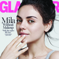 Mila Kunis sering tertangkap paparazzi tanpa makeup. Tampilannya di sampul majalah Glamour pada Agustus 2016 ini pun mungkin tak terlalu mengejutkan juga karena ia masih terlihat cantik. Foto: Pinterest