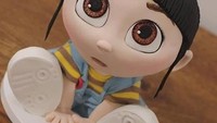 Pecinta film Despicable Me pasti tahu ini siapa. Ya, Agnes!Ini bukan boneka, lho. Tapi kue. Foto: Instagram @zoesfancycakes