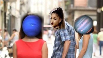 Atau mungkin Ariana lebih cocok disebut selingkuh lewat template meme ini. Foto: Twitter