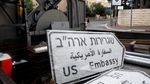 Papan Penunjuk Kedubes AS Mulai Dipasang di Jalanan Yerusalem