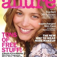 Rachel McAdams terlihat lebih muda tanpa makeup saat tampil untuk Allure Agustus 2014. Foto: Pinterest