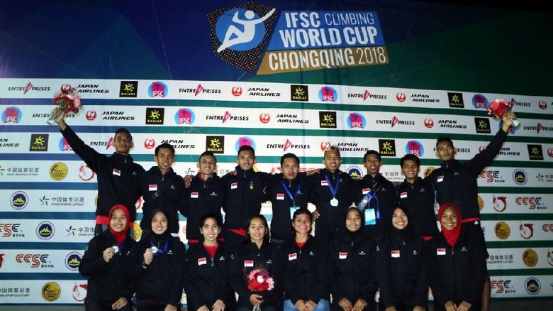 Indonesia Raih Tiga Medali di Kejuaraan Dunia Panjat Tebing Indonesia Raih Tiga Medali di Kejuaraan Dunia Panjat Tebing