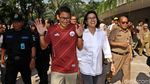 Duet Sri Mulyani dan Sandiaga Uno Cek Lapangan Banteng