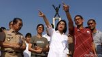 Duet Sri Mulyani dan Sandiaga Uno Cek Lapangan Banteng