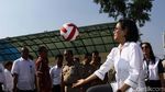 Duet Sri Mulyani dan Sandiaga Uno Cek Lapangan Banteng