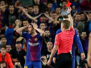 Pukul Marcelo di El Clasico, Ini Sanksi untuk Sergi Roberto