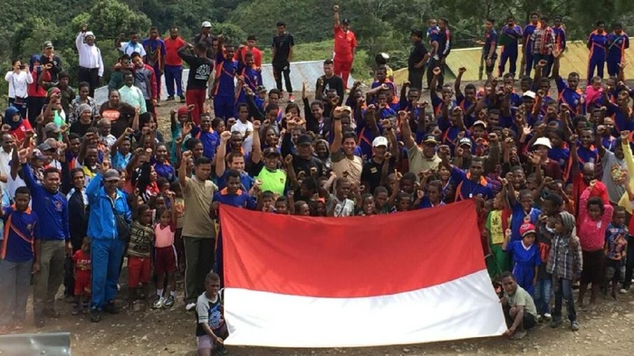 Semangat Asian Games 2018 Sampai ke Kampung Atas Awan di Papua