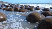 Di Pantai Schooner Gulch ada kawasan yang dikenal sebagai Bowling Ball Beach alias Pantai Bola Bowling (dreammdays/Instagram)  