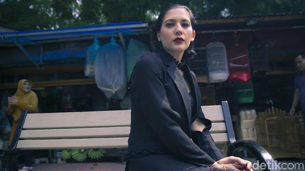 Hannah Al Rashid saat pemotretan Celeb of The Month 
