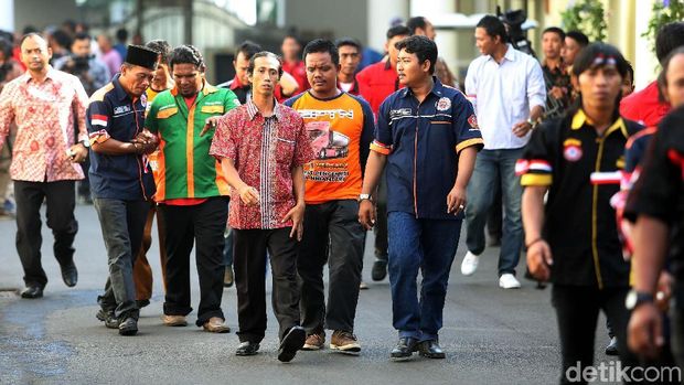 Sopir truk bertemu Presiden Jokowi, Selasa (8/5/2018)