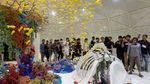 Menghipnotis! Rajutan Dunia Bawah Laut Mulyana di Art Jog 11