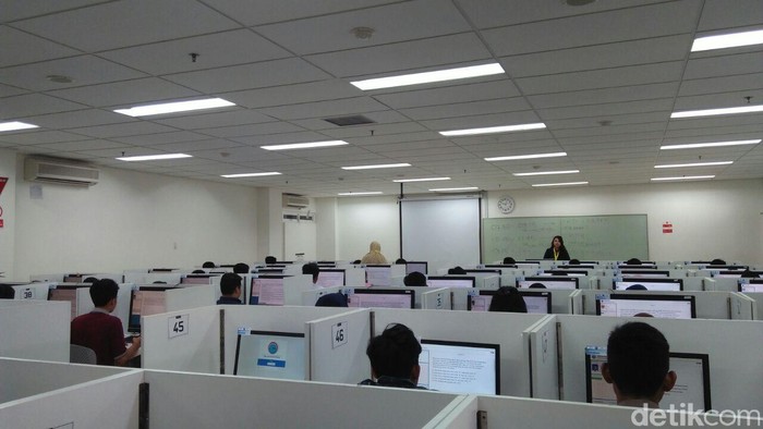 Suasana SBMPTN di UI Depok.