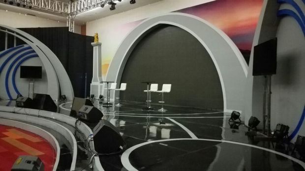 Panggung debat kedua Cagub Jatim 2018