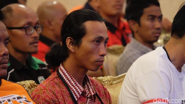 Agus Yuda saat bertemu Jokowi