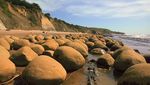 Foto: Pantai Ini Penuh Bola Bowling