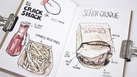 Char Villena merupakan seorang ilustrator sekaligus content creatordi San Diego, Amerika. Ia hobi mengabadikan momen lewat gambar menarik di buku hariannya. Foto: Instagram @charvillena