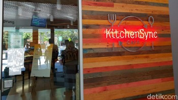 Ada beberapa restoran di markas besar Google di California, yang semua menunya disediakan secara gratis. Salah satunya di kafe bernama Kitchen Sync Cafe ini. Foto: detikINET/Fino Yurio Kristo