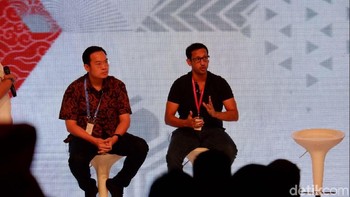 Sementara Nadiem mengatakan, aset yang paling penting bukanlah uang namun sumber daya manusia. Sebab bisnis bisa naik turun, sementara yang bisa dikontrol dan dipertahankan adalah sumber daya manusianya. Foto: Adi Fida Rahman/detikINET