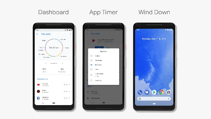 Ilustrasi fitur Android P. Foto: Google Ilustrasi fitur Android P. Foto: Google